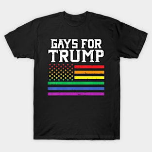 Gays For Usa Flag Pro Lgbt T-Shirt